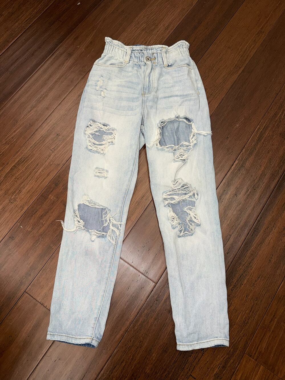 KanCan "Darel" Ultra High Rise Paperbag Mom Jeans 0 23
